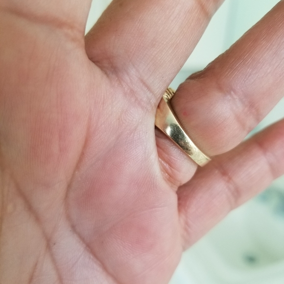 14k diamond citrine gold bypass ring - Picture 7 of 14